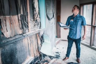 Fire damage restoration inspection | Dry Kings