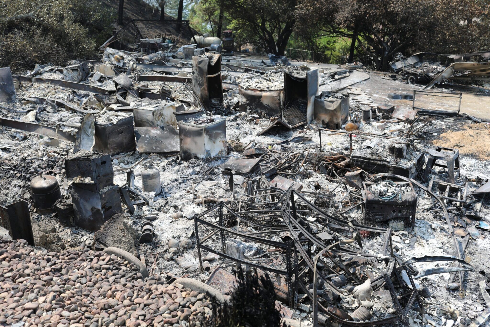 Wildfire property aftermath